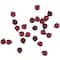 24ct. 1" Shiny & Matte Red Glass Ball Ornaments